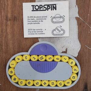 Top Spin Vintage Puzzle Game - Yellow and Purple